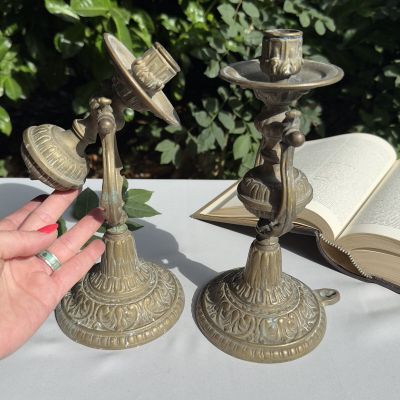 Подсвечник Корабельный маятник 26 см бронза