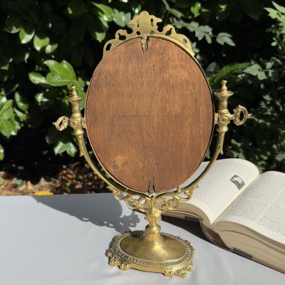 Зеркало настольное  38х29 см бронза