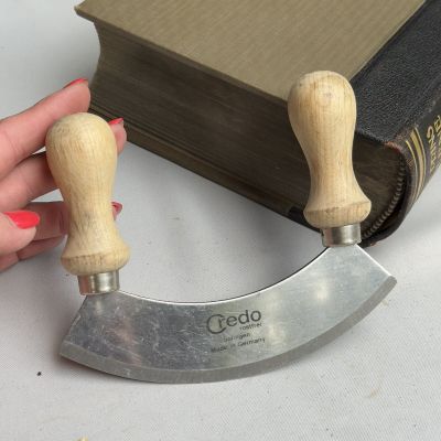 Нож Меццалуна Credo Solingen 13 см сталь Германия