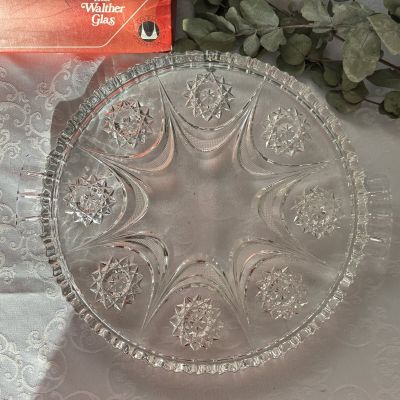 Блюдо для торта Walther Glas 30 см хрусталь Германия     