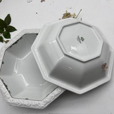 Салатник Rosenthal Maria Classic Rose зеленый орнамент 26 см Германия