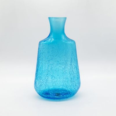 Ваза графин лазурный стекло-кракелюр