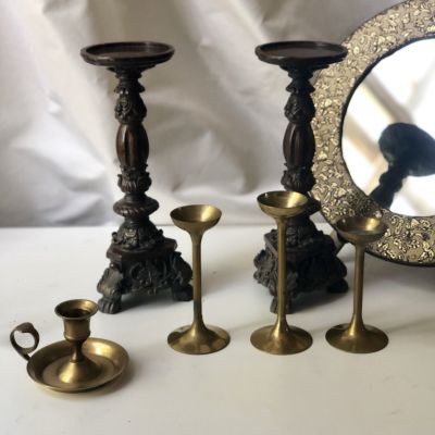 Малый подсвечник с подставкой и кольцом