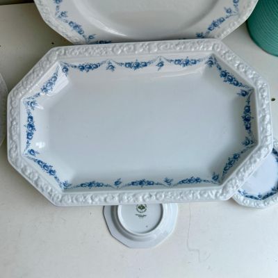 Блюдо Rosenthal Classic Rose голубые розы 39 см Германия