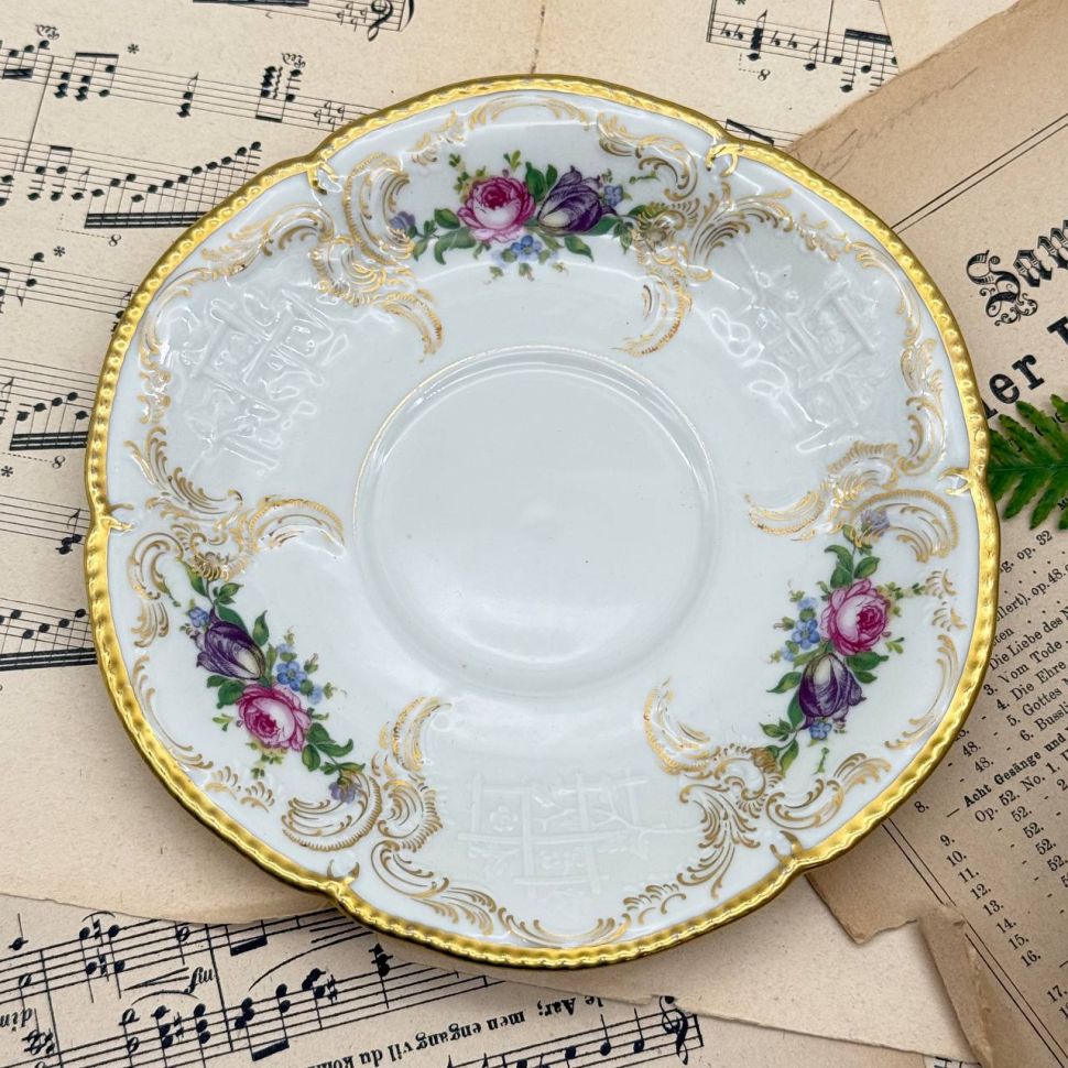 Бульонная пара Rosenthal Sanssouci Elfenbein Diplomat 250 мл Германия 