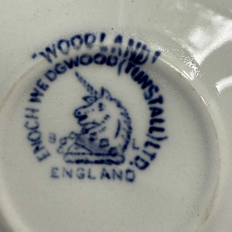 Кофейная пара Enoch Wedgwood Woodland 80 мл синий Англия 