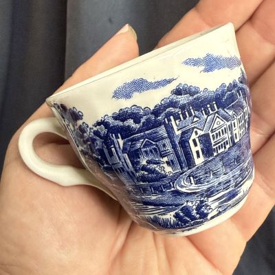 Кофейная пара Enoch Wedgwood Woodland 80 мл синий Англия 