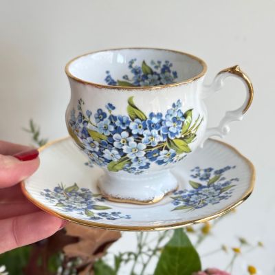 Кофейная пара Elizabethan Незабудки 160 мл Англия 