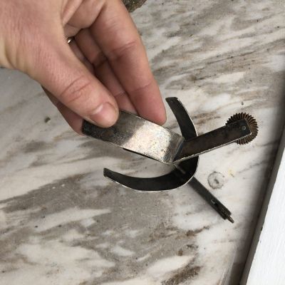 Шпоры на сапоги, пара мельхиор