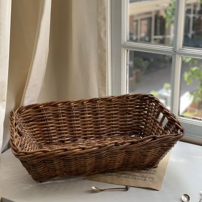 Корзина плетенная прямоугольная 56 см