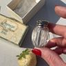 Солонка мини Cristofle 4 см стекло серебро Франция