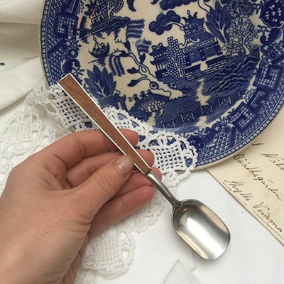 Ложка для сахара длинная вставка дерево