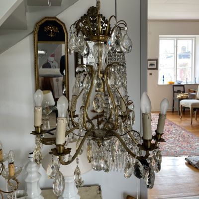 Люстра Венеция 84 см латунь хрусталь