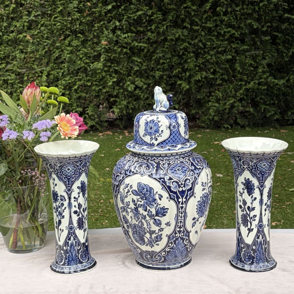 Ваза Delfts by Boch for Royal Sphinx 26 см Голландия