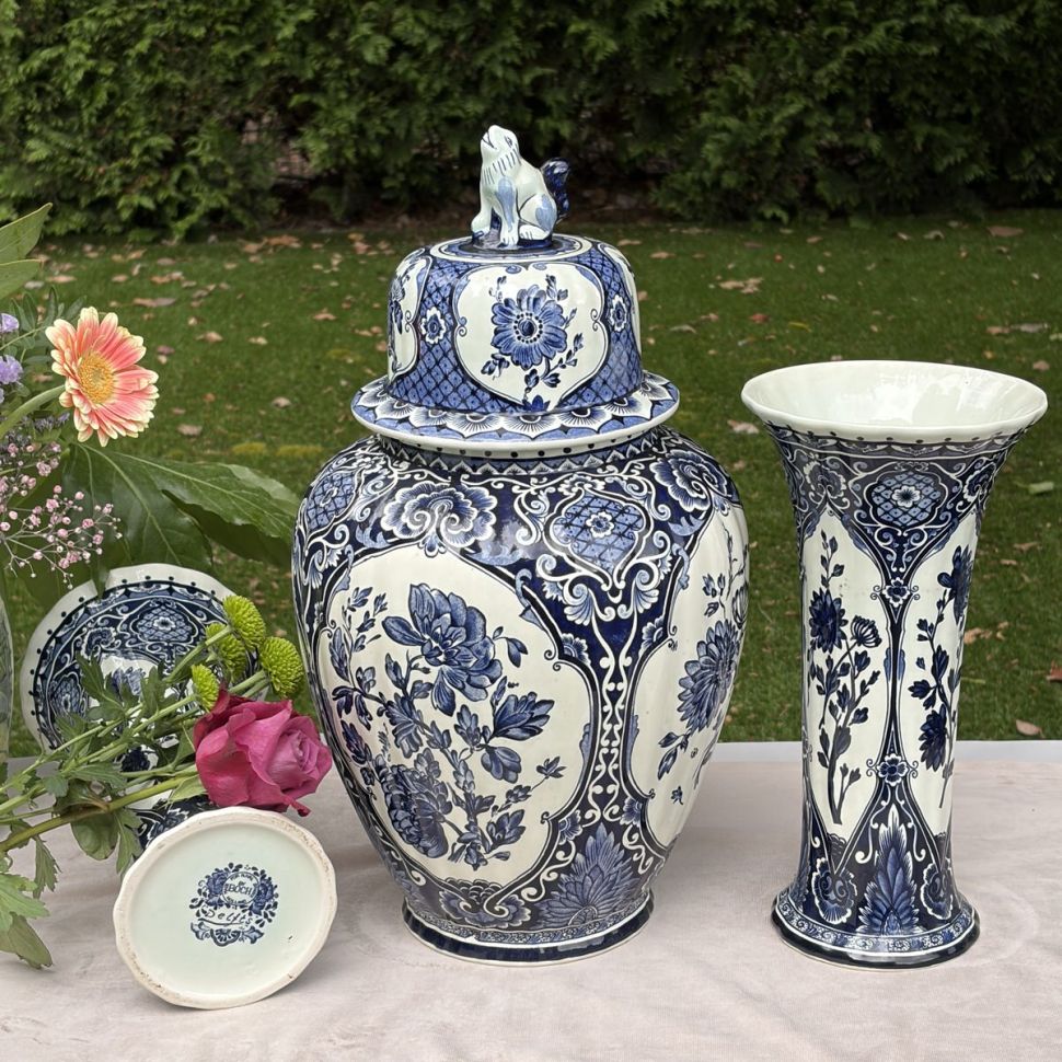Ваза Delfts by Boch for Royal Sphinx 26 см Голландия