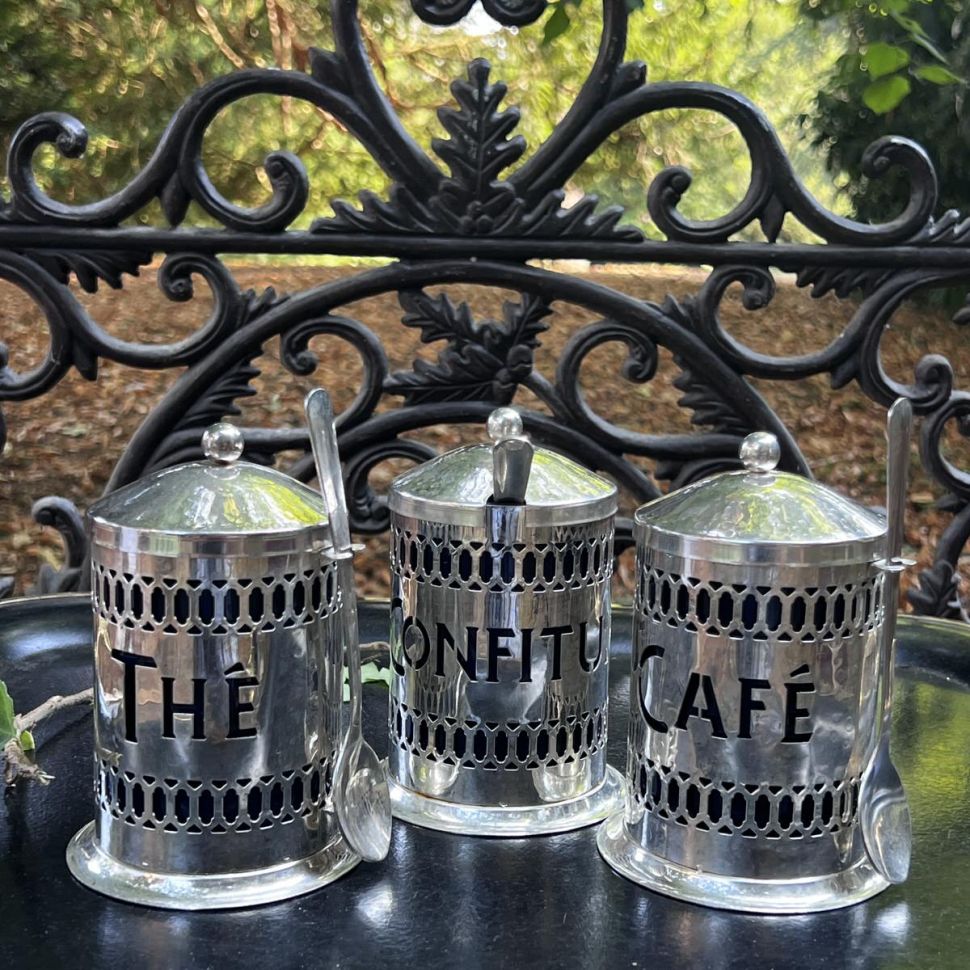 Банка для кофе чая конфитюра набор Франция