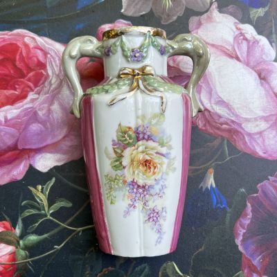 Ваза 15 см фарфор Арнуво Франция конец 19 века