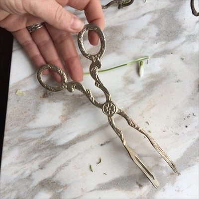 Щипцы c цветочком со сплошными лопатками