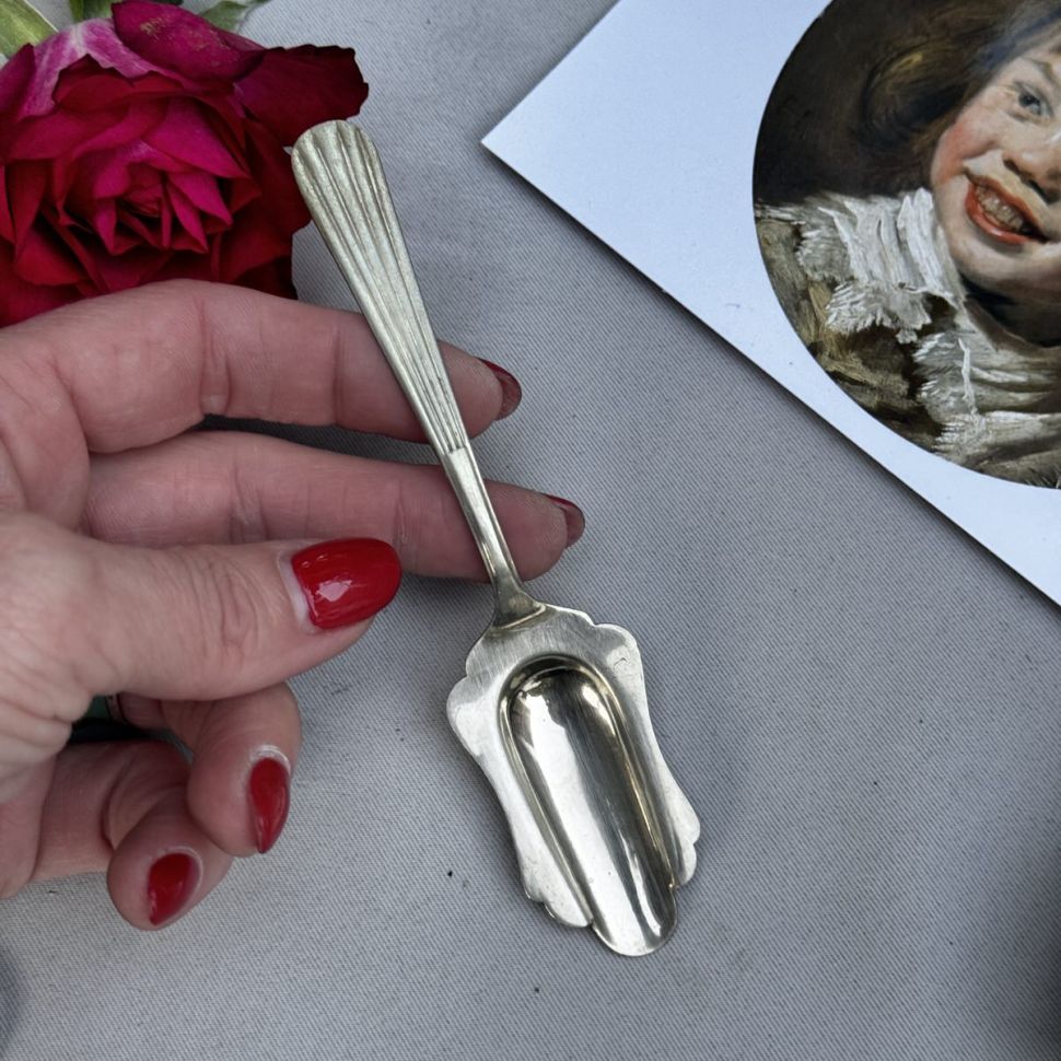 Ложка совок 12 см мельхиор Франция