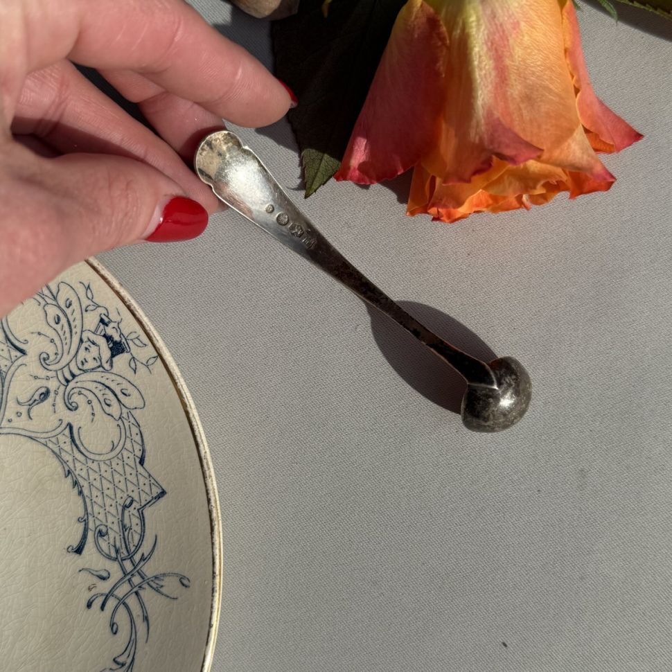 Половник мини 10 см серебрение