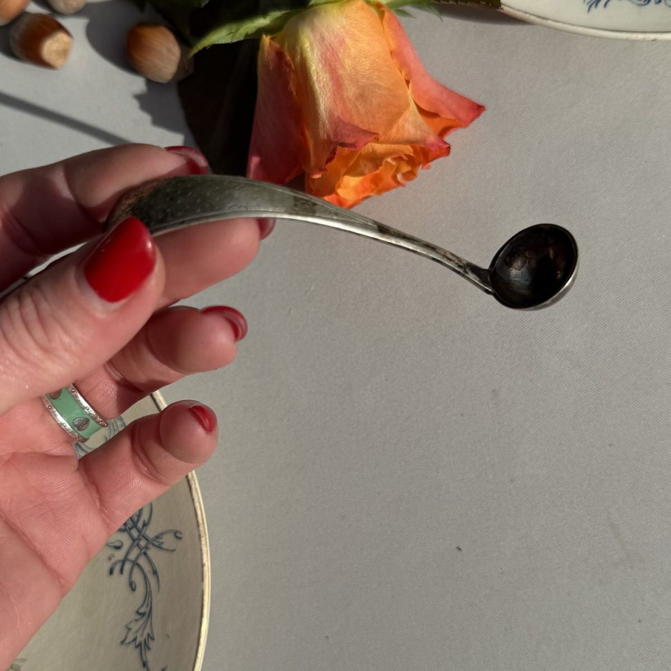 Половник мини 10 см серебрение