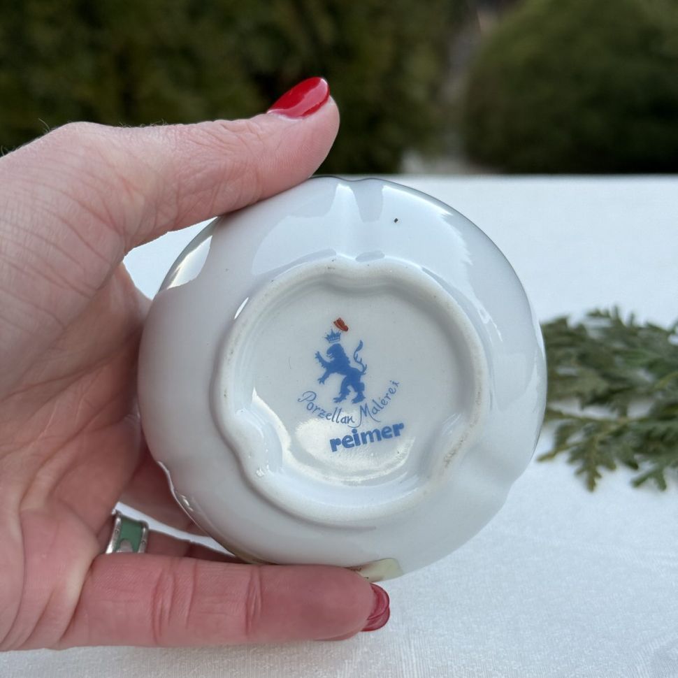 Ваза Reimer Мейсенский букет 13 см фарфор ручная роспись Германия