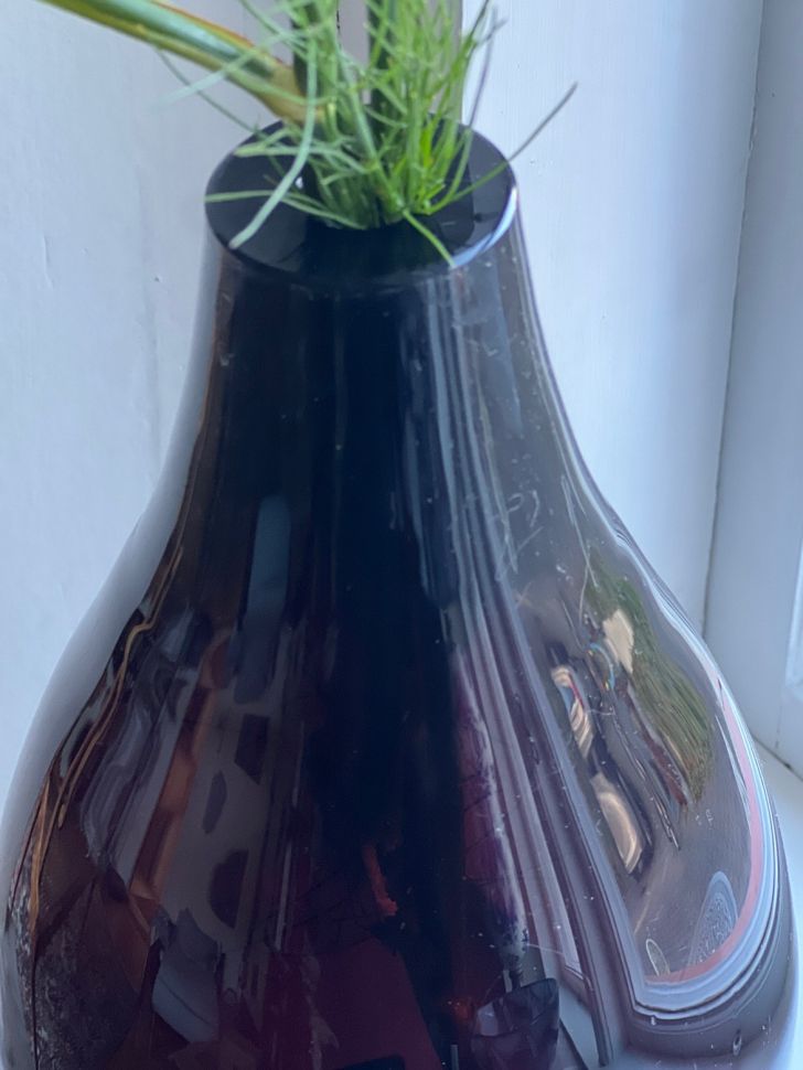 Ваза Kosta Boda марганец 30 см хрусталь Швеция 