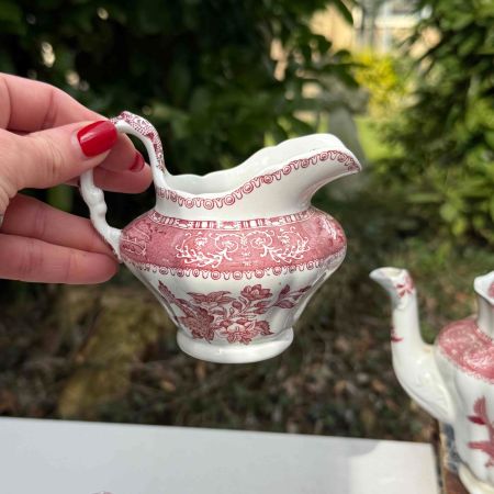 Молочник Spode Pink Camilla 130 мл фарфор Англия 