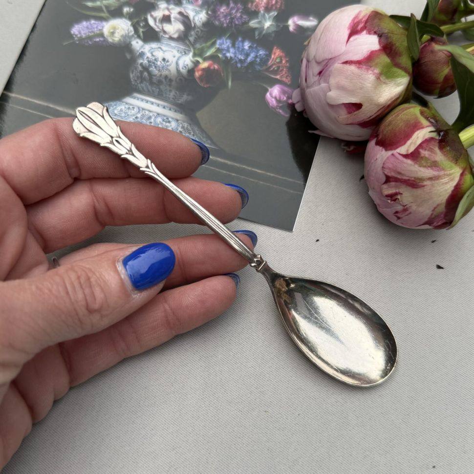 Ложка Кипарис 12 см Gero 90 серебрение 