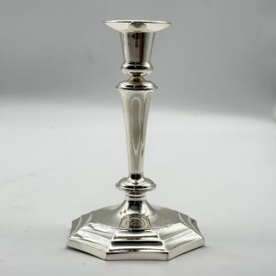 Подсвечник 19 см на одну свечу хромирование
