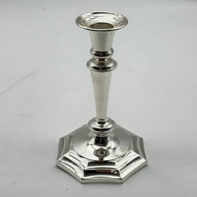 Подсвечник 19 см на одну свечу хромирование