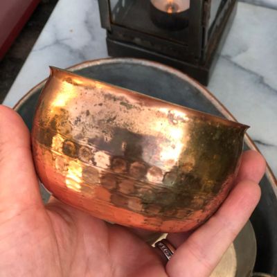 Сахарница медь 5,5 см (без крышки)