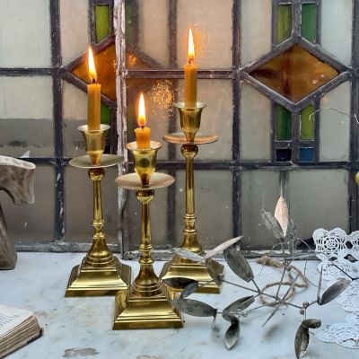 Подсвечник Квадрат 19 см латунь