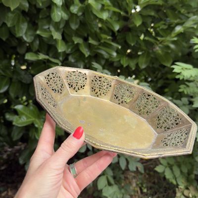 Блюдо углубленное 28 см серебрение по латуни Франция 