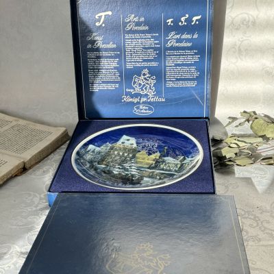 Тарелка 1980 г. Konigl pr Tettau 20 см фарфор Германия