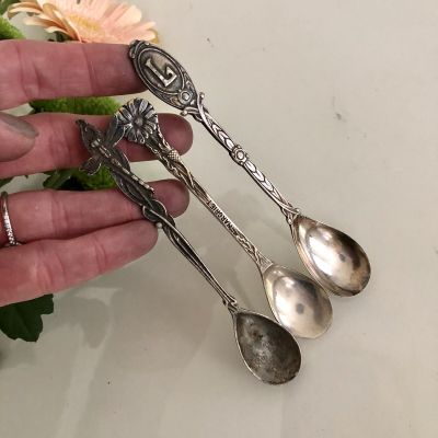 Ложка чайная Стекоза, Цветок, L, набор 3 шт.