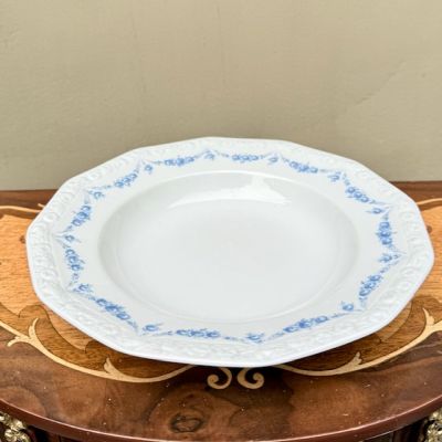 Тарелка глубокая Rosenthal Classic Rose голубые розы 24 см Германия  