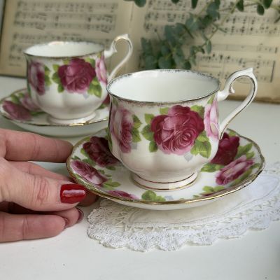 Чайная пара Royal Albert Old English Rose 200 мл Англия 