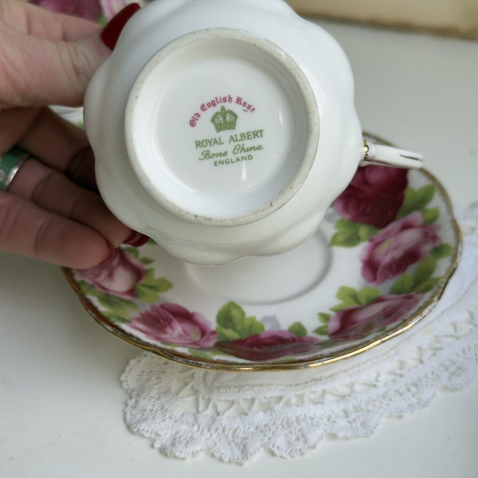 Чайная пара Royal Albert Old English Rose 200 мл Англия 