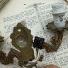 Бра настенное на 2 лампы 24 см бронза Франция  