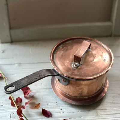 Сотейник литровый с ручкой, медь 1 л