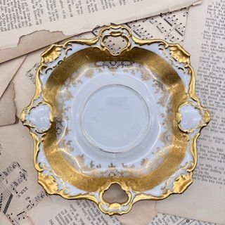 Бульонница с крышкой на блюде DW Karlsbader Wertarbeit 400 мл Германия 