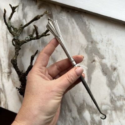 Крючок для кодлера серебро и сталь 11