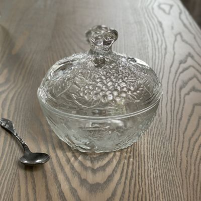 Икорница бонбоньерка с крышкой 13 см хрусталь