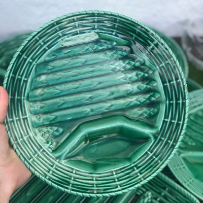 Тарелка 23,5 см Спаржа керамика Франция