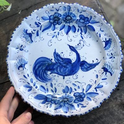 Тарелка 24 см Gverrieri Murano Италия керамика ручная работа