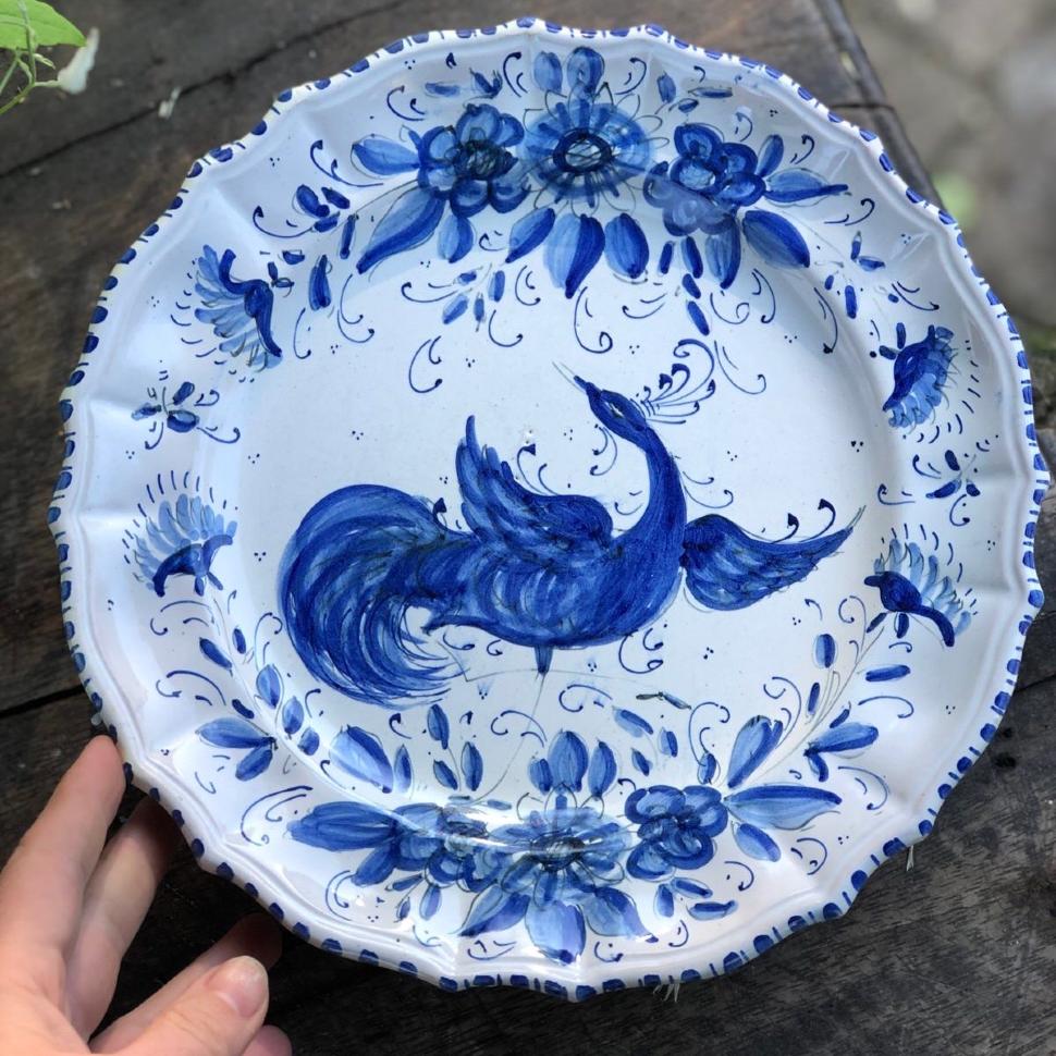 Тарелка 24 см Gverrieri Murano Италия керамика ручная работа