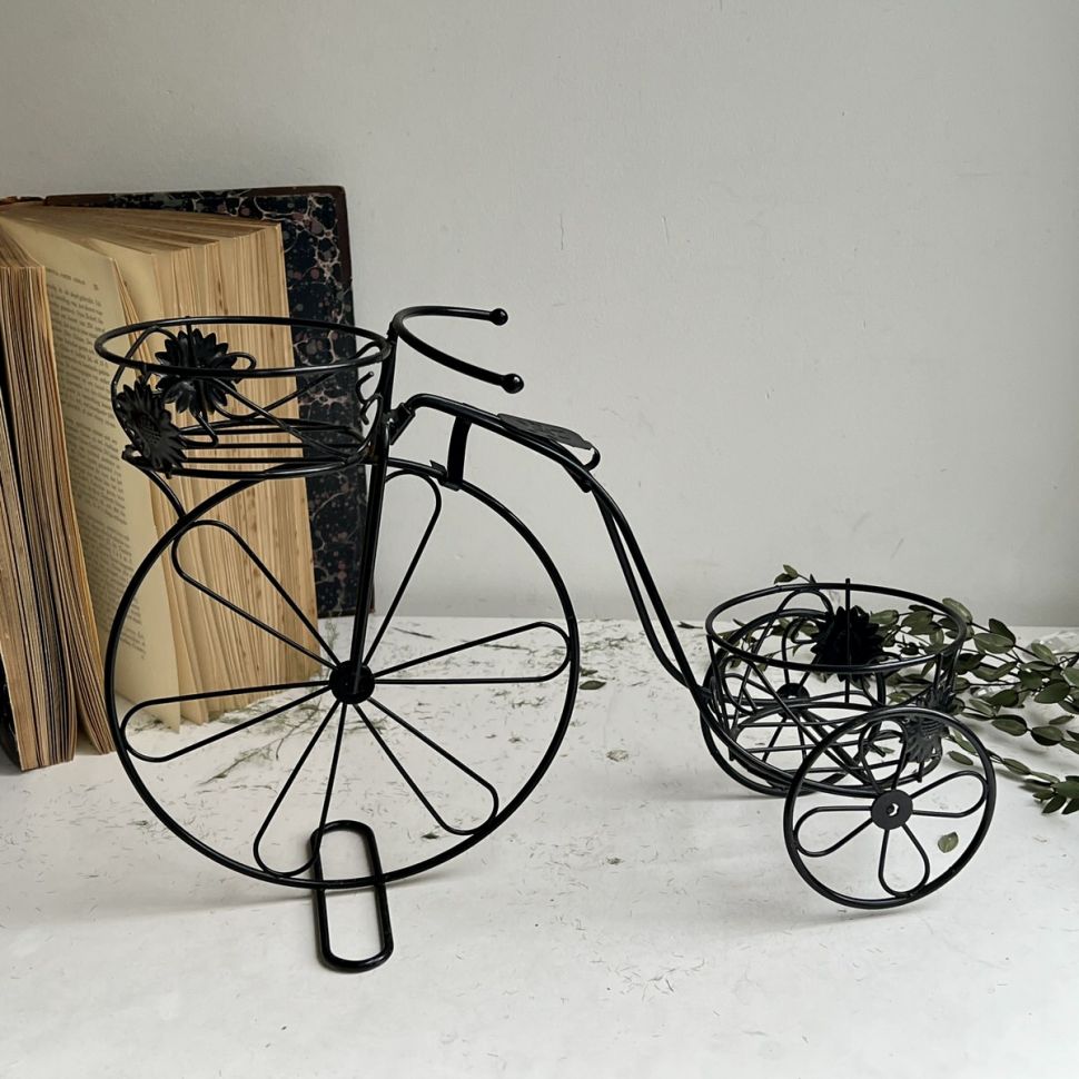 Подставка кашпо Велосипед металл ручная работа