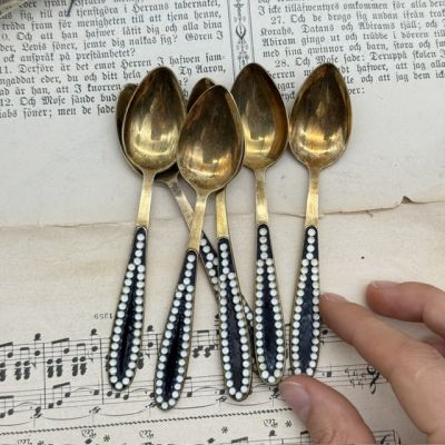 Ложка чайная 12 см серебро 916 пробы позолота 1956-1958 г.г. СССР