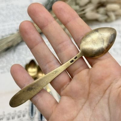 Ложка чайная 12 см серебро 916 пробы позолота 1956-1958 г.г. СССР